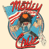 Motley Crue Allister With US Flag Graphic Girl Shirt - Classic Rock Music Clothing - Vintage Concert Lover Gift Idea