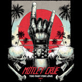 Motley Crue Too Fast For Love Graphic T-Shirt - Classic Rock Music Clothing - Vintage Concert Lover Gift Idea