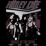 Motley Crue SATD Graphic T-Shirt - Classic Rock Music Clothing - Vintage Concert Lover Gift Idea