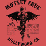Motley Crue 1989 Hollywood Graphic T-Shirt - Classic Rock Music Clothing - Vintage Concert Lover Gift Idea