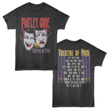 Motley Crue Theatre Of Pain F B 2-Sided Graphic T-Shirt - Classic Rock Music Clothing - Vintage Concert Lover Gift Idea