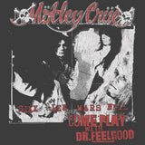 Motley Crue Come Play W Dr Feelgood Graphic T-Shirt - Classic Rock Music Clothing - Vintage Concert Lover Gift Idea