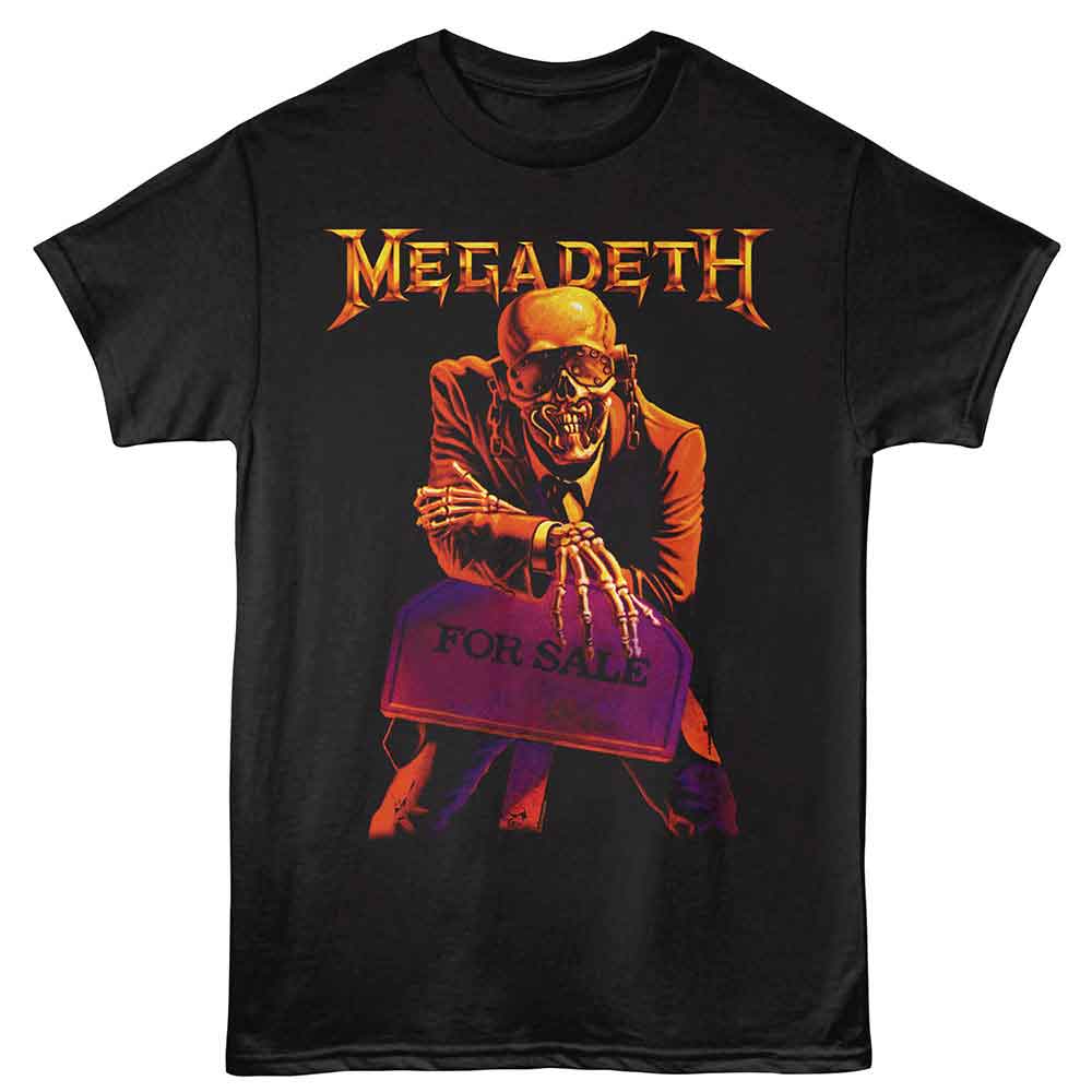 Megadeth For Sale Graphic T-Shirt - Classic Rock Music Clothing - Vintage Concert Lover Gift Idea