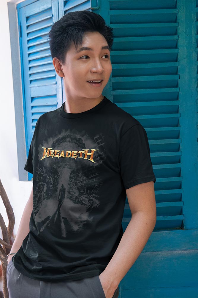 Megadeth Atomic Graphic T-Shirt - Classic Rock Music Clothing - Vintage Concert Lover Gift Idea