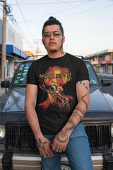 Megadeth Nuclear Graphic T-Shirt - Classic Rock Music Clothing - Vintage Concert Lover Gift Idea