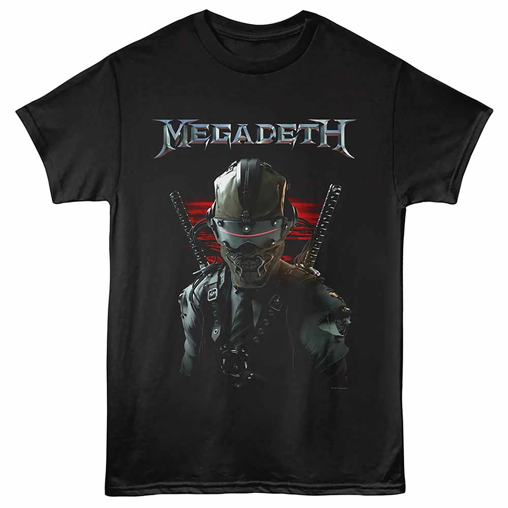 Megadeth Samurai Vic Graphic T-Shirt - Classic Rock Music Clothing - Vintage Concert Lover Gift Idea