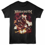 Megadeth Guitar Smash Graphic T-Shirt - Classic Rock Music Clothing - Vintage Concert Lover Gift Idea