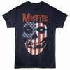 Misfits FLAG Navy Adult T-Shirt – Official Punk Rock Band Graphic Shirt for Concert Fans