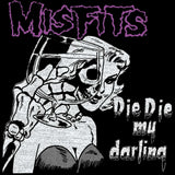 Misfits DIE DIE Adult Black T-Shirt – Horror Punk Band Graphic Tee for Concert & Music Fans