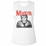Misfits CROSSED ARMS Adult Muscle Ladies Tank Top– Official Punk Rock Band Graphic Apparel