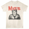 Misfits CROSSED ARMS Natural Adult T-Shirt – Official Punk Rock Graphic Band Tee for Everyday Wear