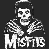 Misfits LOGO OUTLINE SKULL Pepper Adult T-Shirt – Punk Rock Band Skull Graphic Fan Shirt