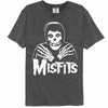 Misfits LOGO OUTLINE SKULL Pepper Adult T-Shirt – Punk Rock Band Skull Graphic Fan Shirt