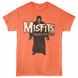Misfits HALLOWEEN Adult T-Shirt – Bright Orange Heather Horror Punk Rock Band Tee