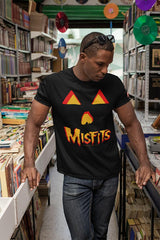 Misfits JACK O LANTERN Black Adult T-Shirt – Horror Punk Halloween Graphic Band Tee