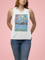 Pink Floyd Poster Women Tank Top - Legendary Concert Apparel - Nostalgic Music Lover Gift