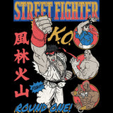 Street Fighter Round One Comic Graphic Tank Top Arcade Gaming Retro Apparel Classic Video Game Fan