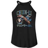Street Fighter Chun Li Varsity Vintage Tank Top Arcade Gaming Retro Apparel Classic Video Game Fan