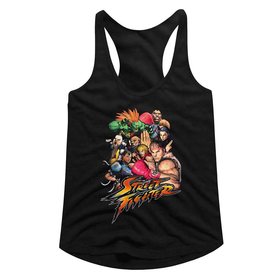 Street Fighter Stftr Graphic Woman Tank Top Arcade Gaming Retro Apparel Classic Video Game Fan