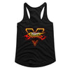 Street Fighter SFV Logo Graphic Woman Tank Top Arcade Gaming Retro Apparel Classic Video Game Fan