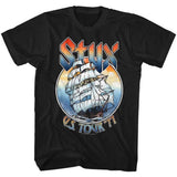Styx 77Tour Graphic T-Shirt - Classic Rock Music Clothing - Vintage Concert Lover Gift Idea