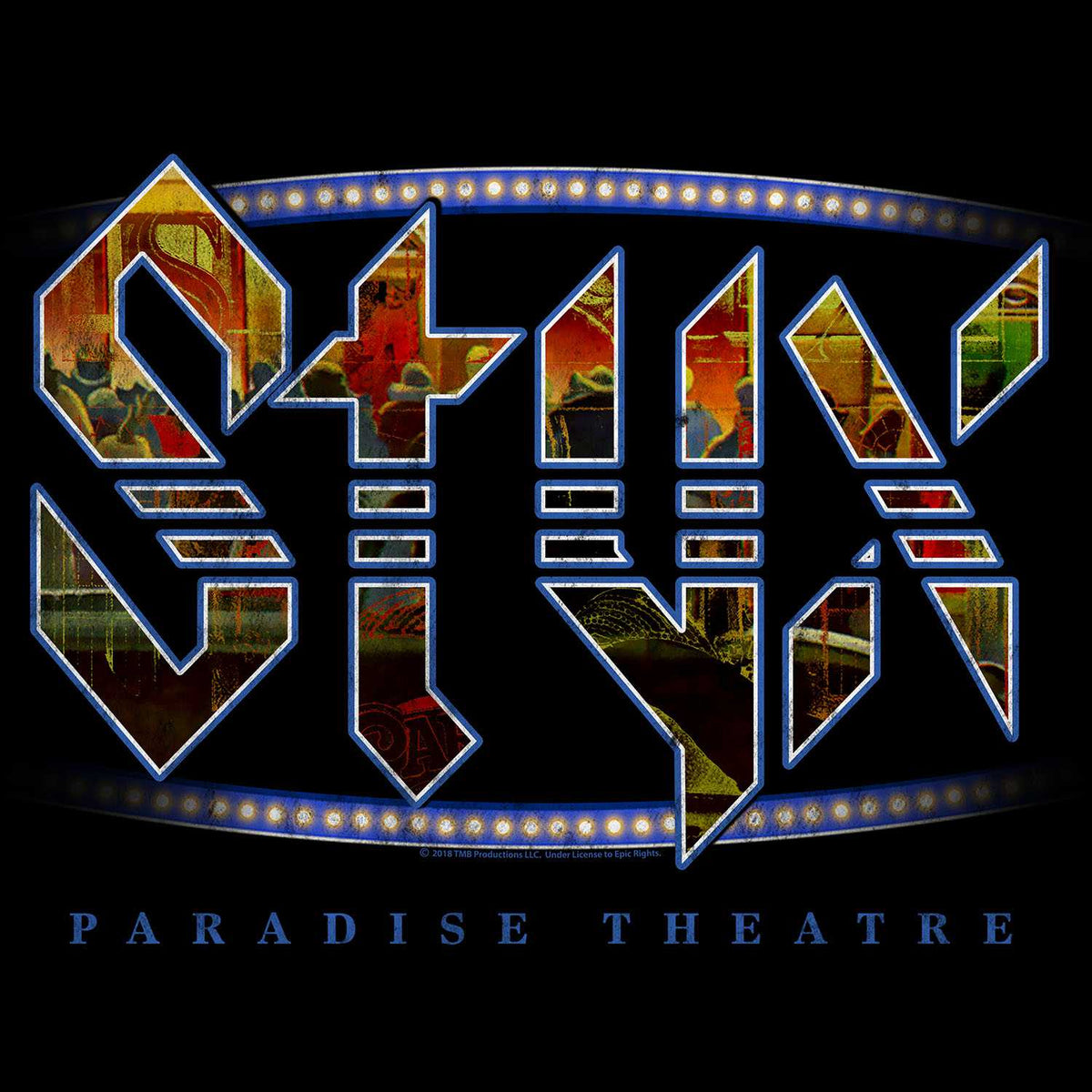 Styx Paradise Theatre Graphic T-Shirt - Classic Rock Music Clothing - Vintage Concert Lover Gift Idea