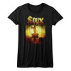Styx Creepy Ferry Graphic Tee - Retro 80s Classic Rock Concert Apparel - Unisex Adult Music Fan Gift