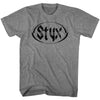 Styx Classic Framed Oval Band Logo Graphic Vintage Concert Tour Tee Unisex Retro Sleek Vibe
