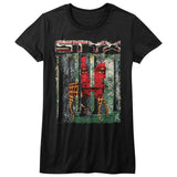 Styx The Grandillusion Graphic T-Shirt - Classic Rock Music Clothing - Vintage Concert Lover Gift Idea