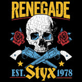 Styx Styx Colorful Renegade Graphic Tee - Retro 80s Classic Rock Concert Apparel - Unisex Adult Music Fan Gift