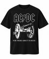 AC/DC About To Rock Unisex Graphic T-Shirt - Vintage Rock Band Tee