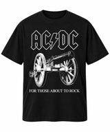 AC/DC About To Rock Unisex Graphic T-Shirt - Vintage Rock Band Tee