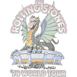 The Rolling Stones Dragon 1978 Tour Graphic T-Shirt - Official Band Tee