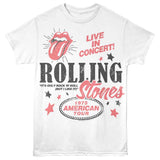 The Rolling Stones 1975 American Tour Graphic T-Shirt - Official Band Tee