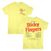 Rolling Stones Sticky Fingers Two-Sided Graphic T-Shirt - Official Vintage Rock Merch - Unisex Adult Fan Gift