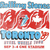 The Rolling Stones Toronto Tour Graphic T-Shirt - Official Two-Sided Band Tee