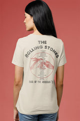 The Rolling Stones NYC 1975 Tour Graphic T-Shirt - Official Two-Sided Band Tee