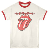 The Rolling Stones Classic Tongue Logo Ringer T-Shirt - Official Band Tee