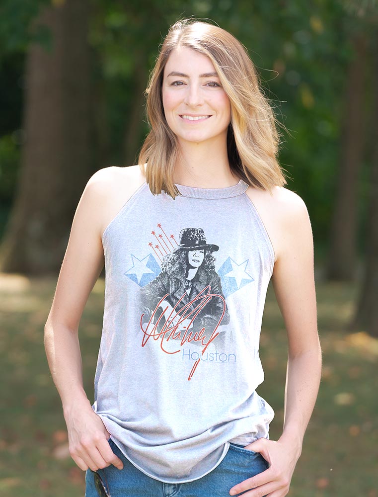 Whitney Houston Whitney Americana Tank Top - Legendary Concert Apparel - Nostalgic Music Lover Gift